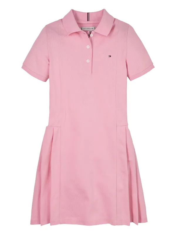 Tommy Hilfiger Junior Pleated Polo Dress | Pink | FARFETCH