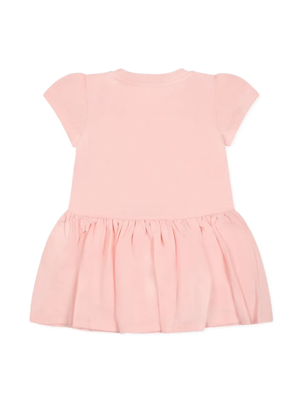 Moschino Kids Jurk met logoprint - Roze