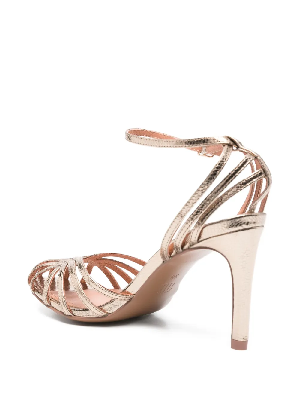 Bibi Lou 85mm ankle-strap sandals Goud