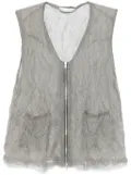 OUR LEGACY Crush vest - ASH SILK STEEL