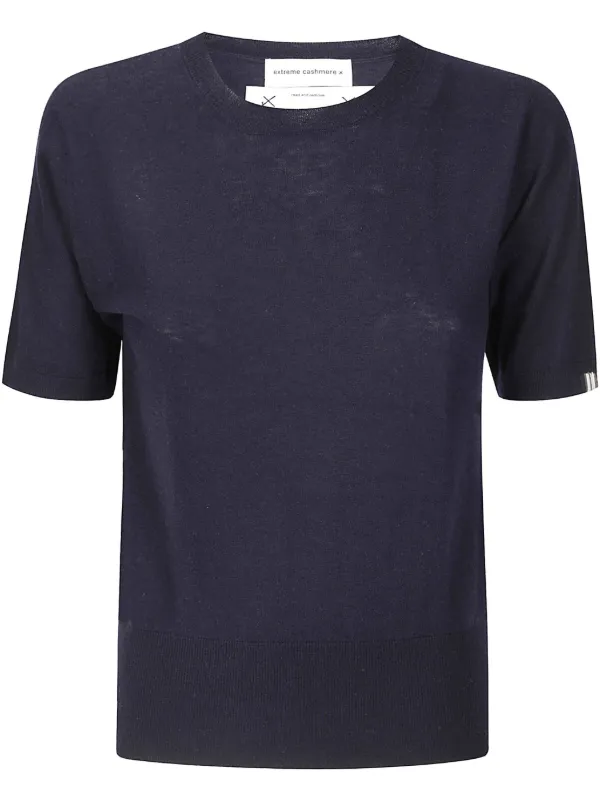 extreme cashmere ニットTシャツ Extreme Cashmere ニット Tシャツ | ブルー | FARFETCH JP