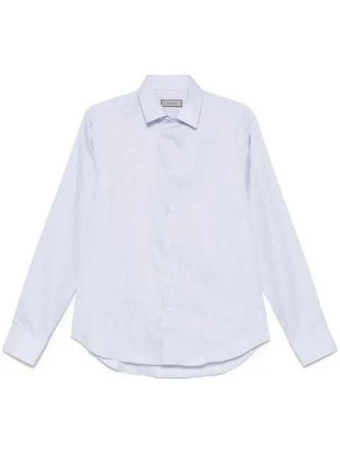Canali micro check shirt