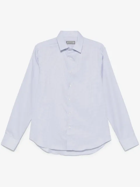 Canali micro check shirt