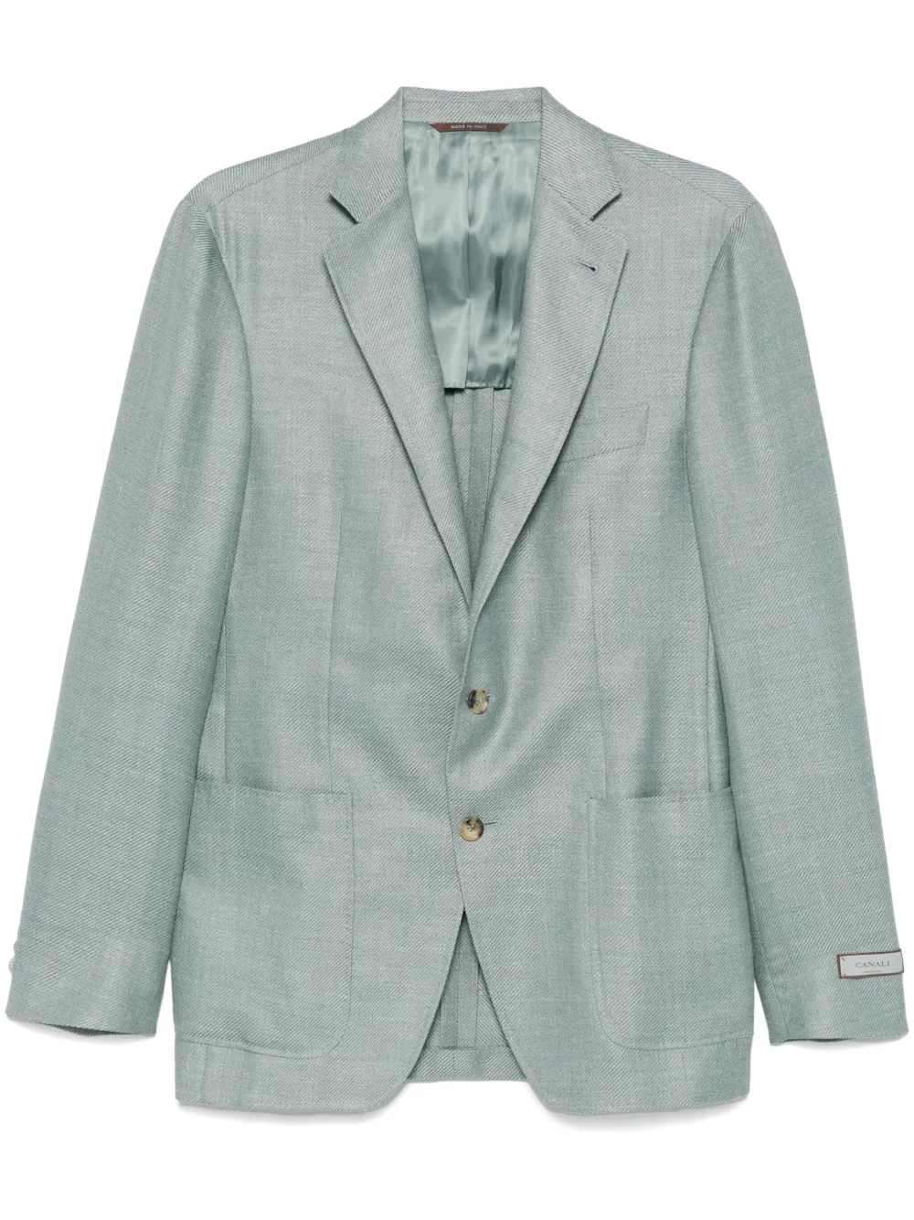 Canali Blazer met enkele rij knopen Blauw