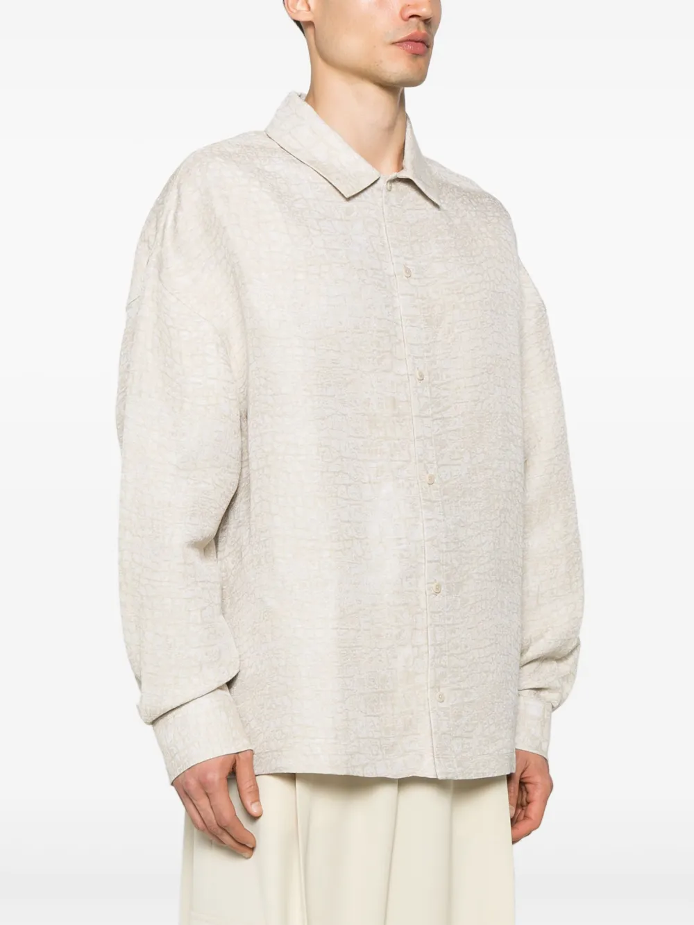 Jacquemus The Atelieroverhemd Beige