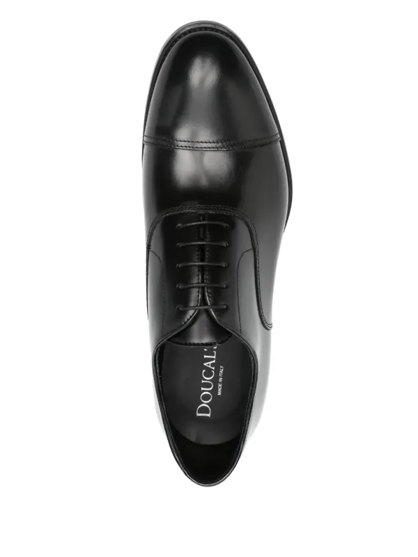 Doucal's Leather Oxford Shoes | Black | FARFETCH