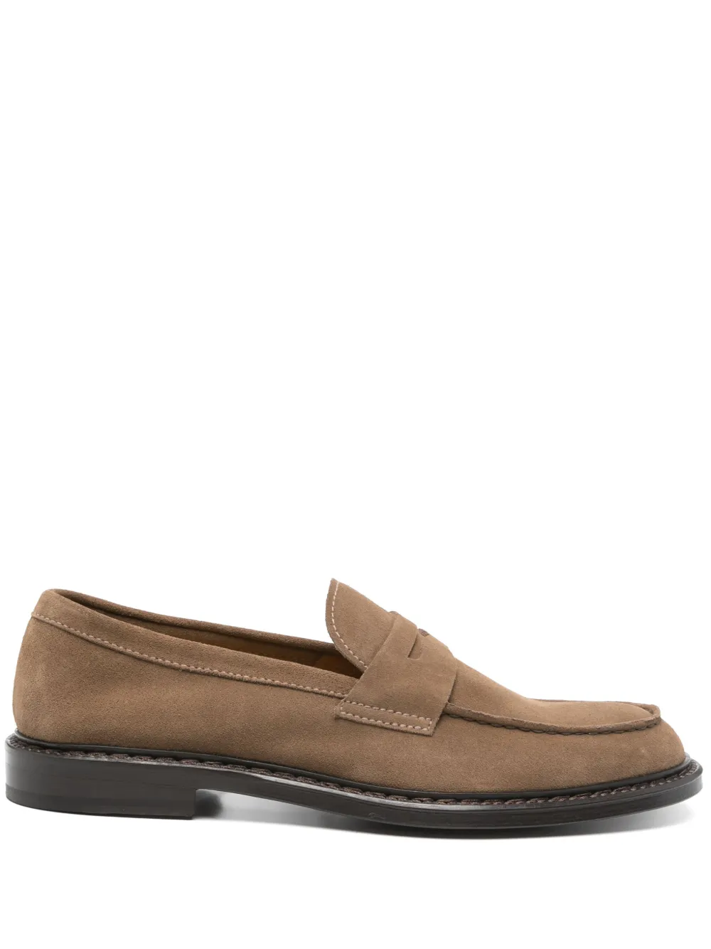 Doucal's suede loafers Brown