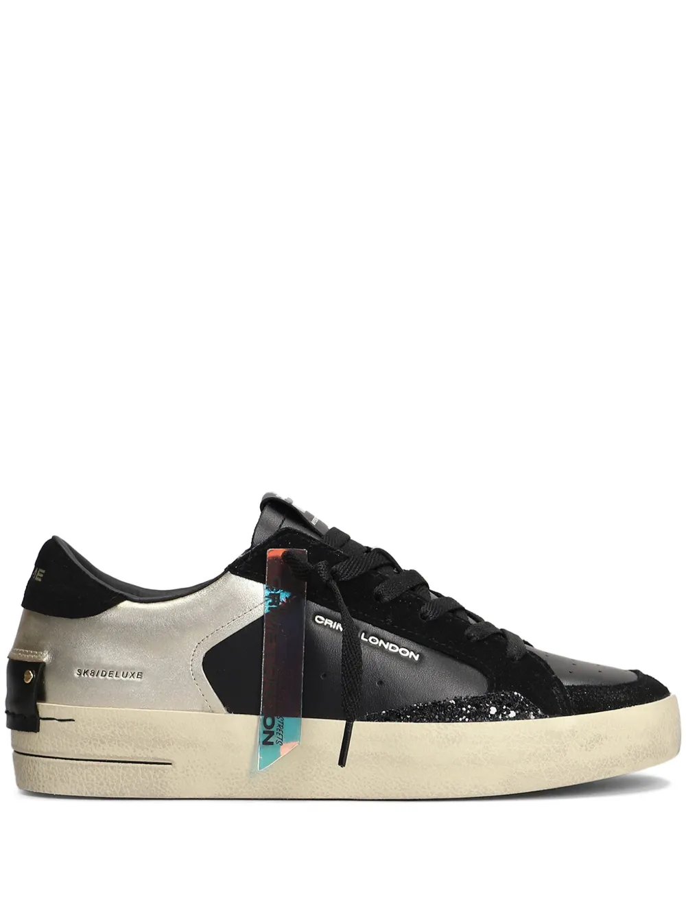 Crime London Sk8 sneakers Zwart