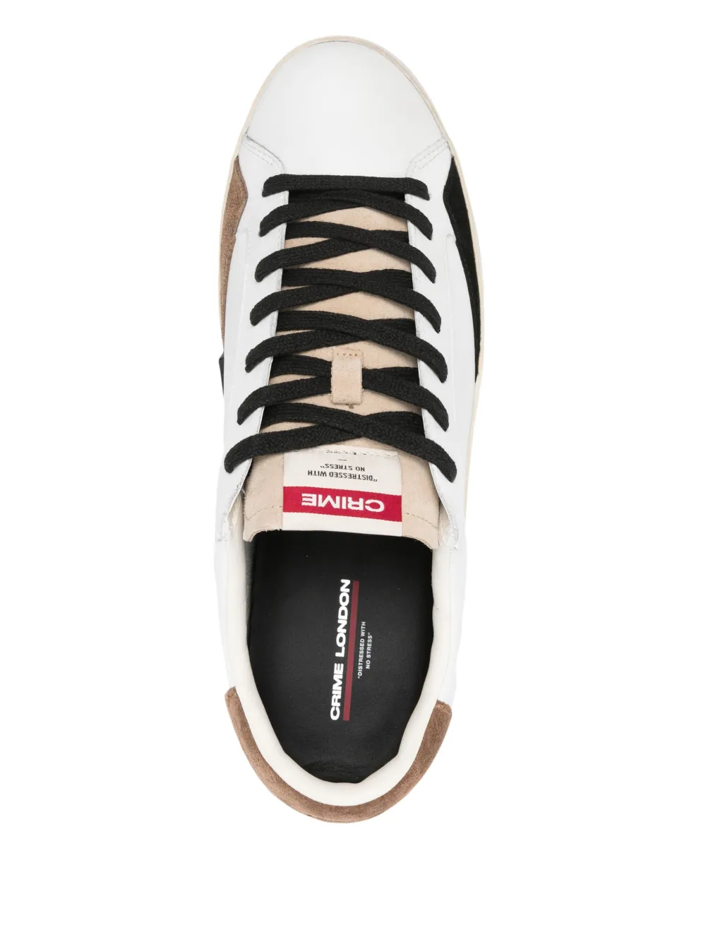 Crime London Distressed sneakers Wit