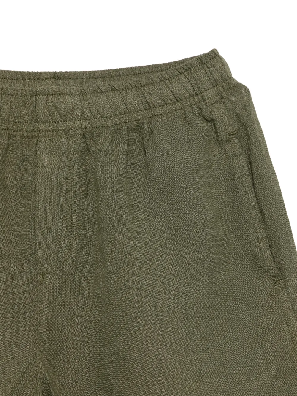 Il Gufo Linnen shorts Groen