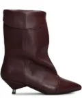 Gisel Moire 50mm Miriam boots - Red