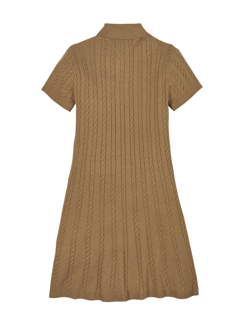 Tommy Hilfiger Junior Jurk met polokraag Bruin