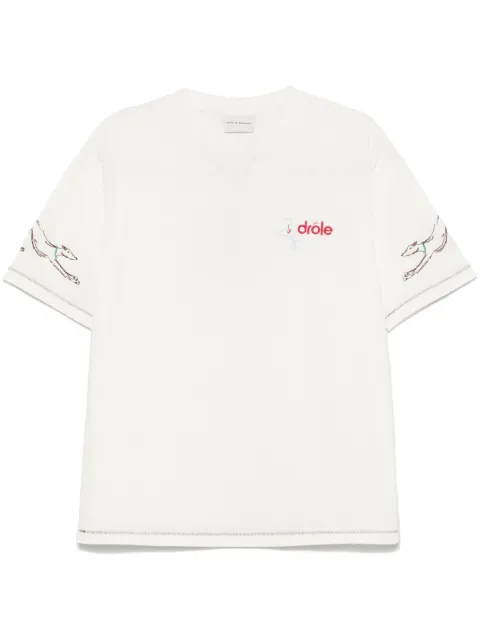 Drôle De Monsieur playera con logo bordado