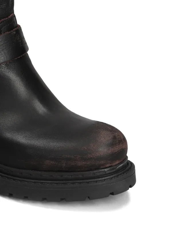 Metisse 55mm Leather Boots | Brown | FARFETCH PL