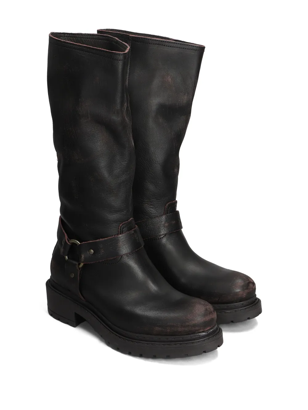 Metisse 55mm leather boots - Bruin