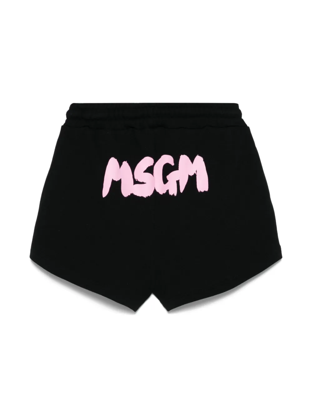 MSGM Kids Shorts met logoprint - Zwart