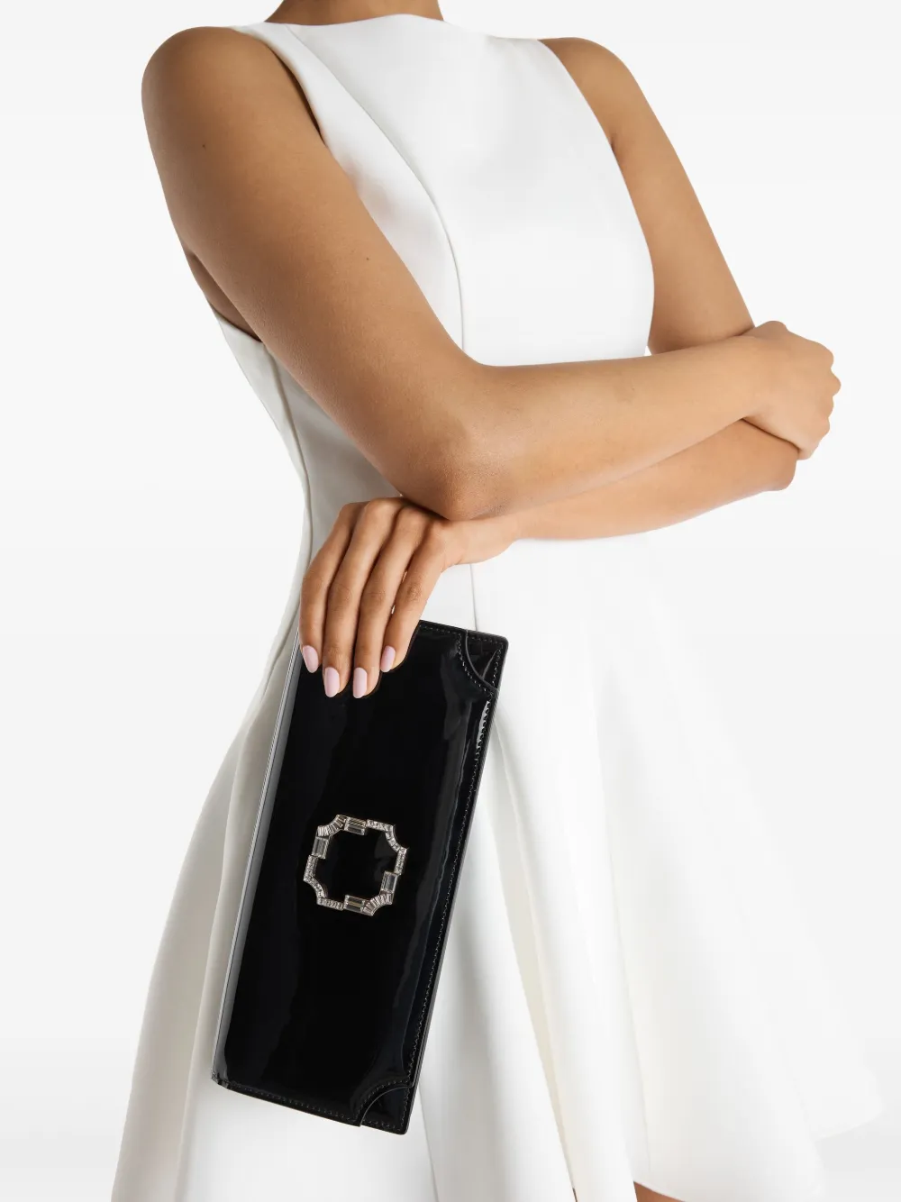 Malone Souliers Vivien clutch - Zwart