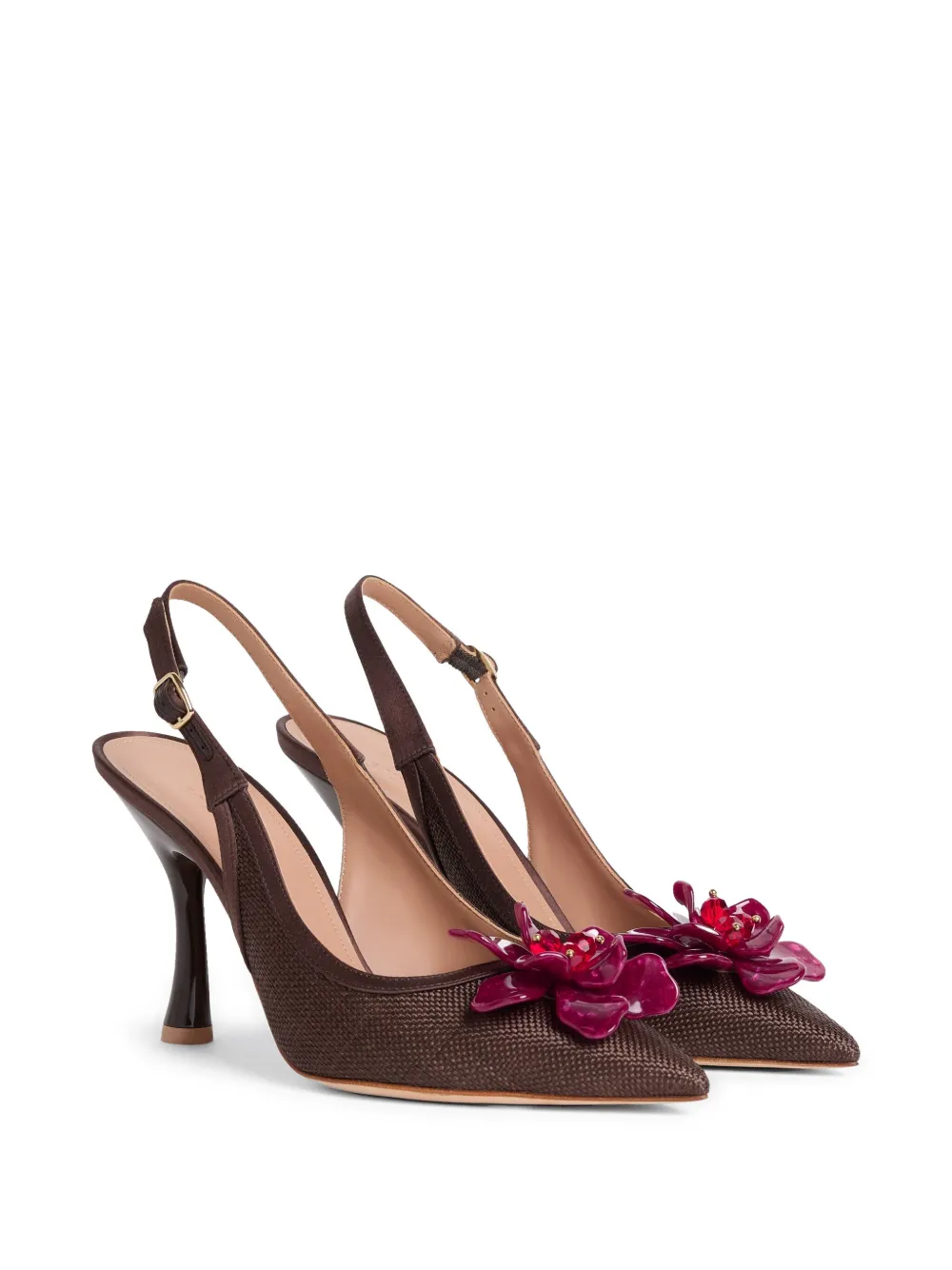 Malone Souliers 90mm Chrissy pumps Brown