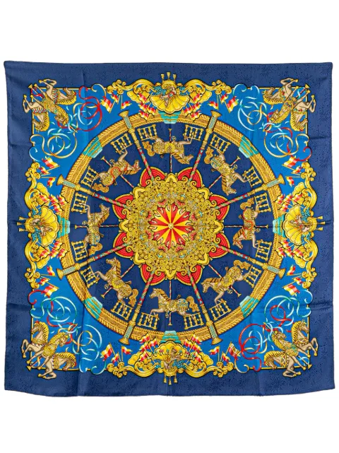 Hermès Pre-Owned 20th Century Luna Park Silk Scarf scarves