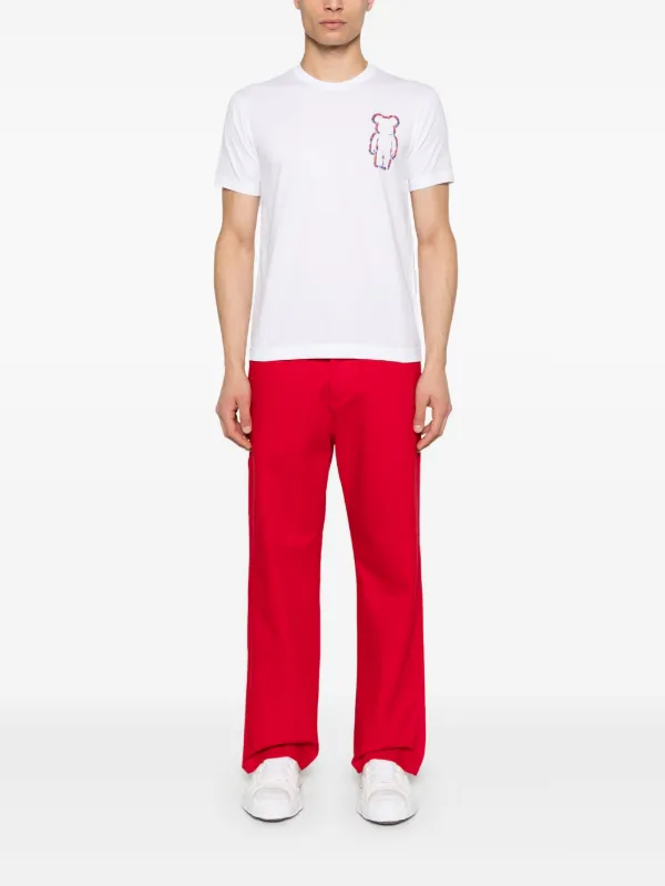 Tシャツ・カットソー COMME des GARCONS T-shirt Comme des Garcons Shirt x Berbrick Comme Des Garçons Shirt x BE@RBRICK Cotton T-shirt | White