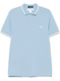 Comme Des Garçons Shirt x Fred Perry striped-trim polo shirt - Blue