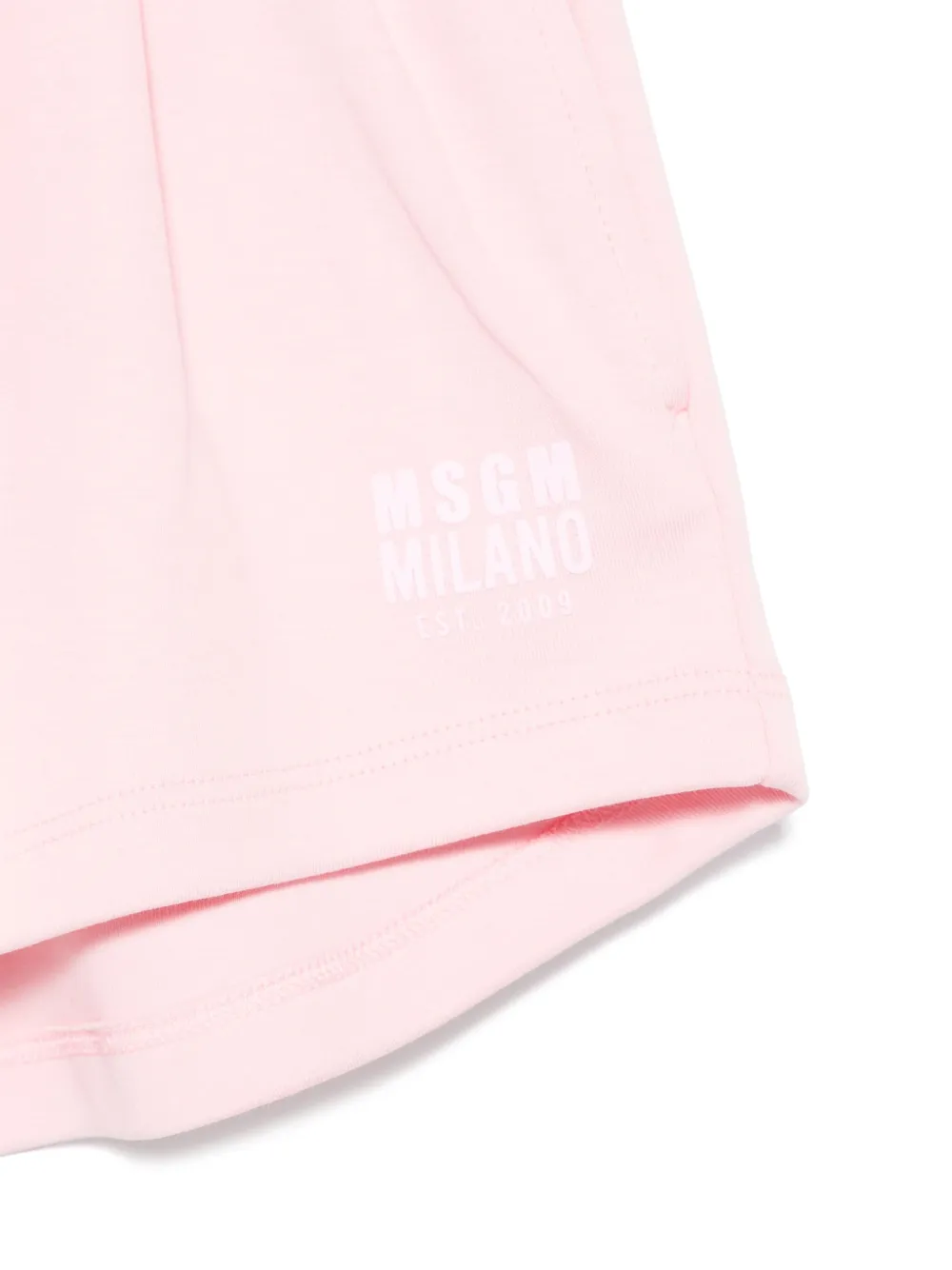 MSGM Kids Shorts met logoprint Roze