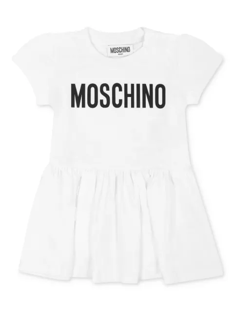 Moschino Kids logo-print cotton dress