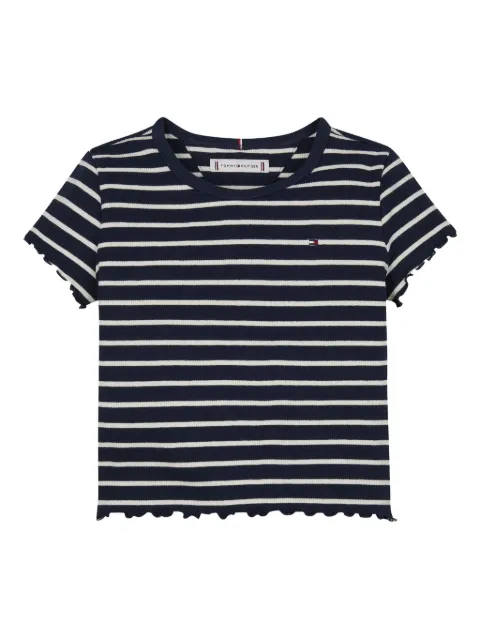Tommy Hilfiger Junior playera slim con motivo de rayas