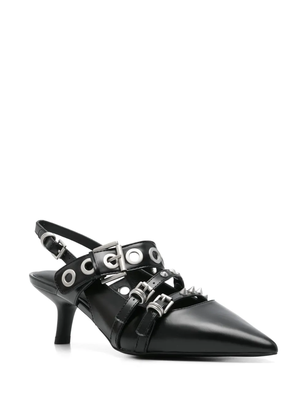 Ash 50 mm Babel pumps - Zwart