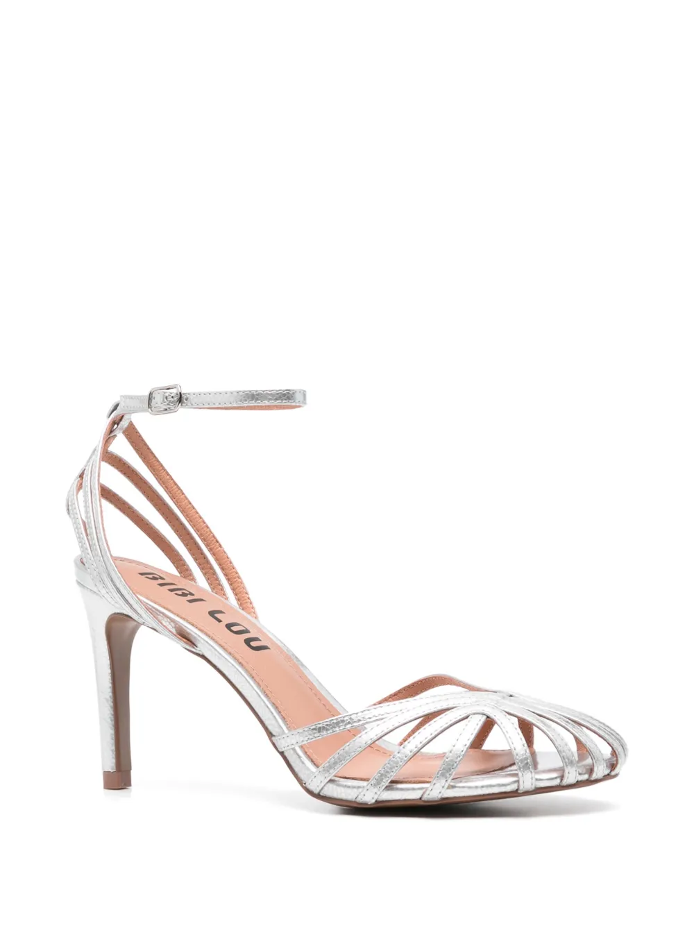 Bibi Lou 85mm leather sandals Silver