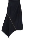 Monse zip-detail midi skirt - Blue