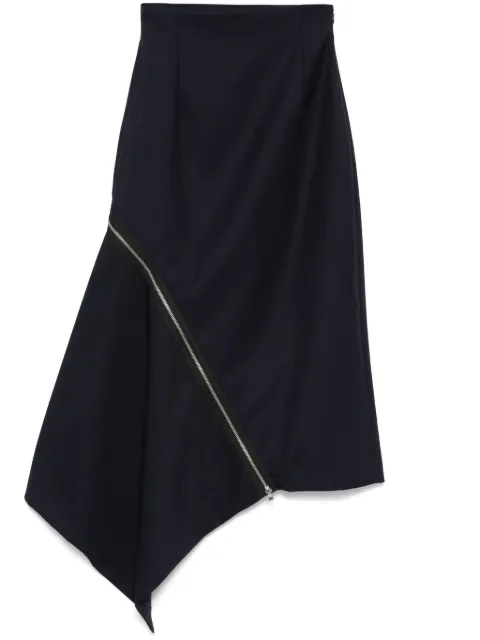 Monse falda midi con detalle de cierre