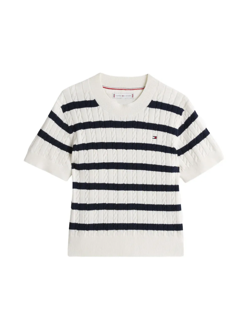 Tommy Hilfiger Junior cable-knit jumper - Wit