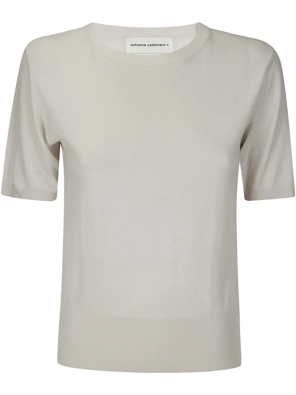 Extreme cashmere Gebreid T-shirt Beige