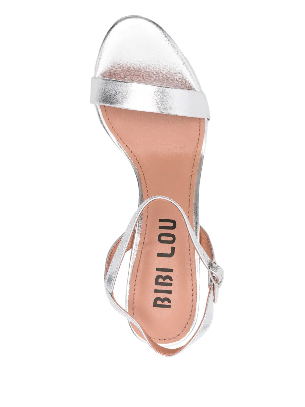 Bibi Lou 65mm Lotus sandals Silver