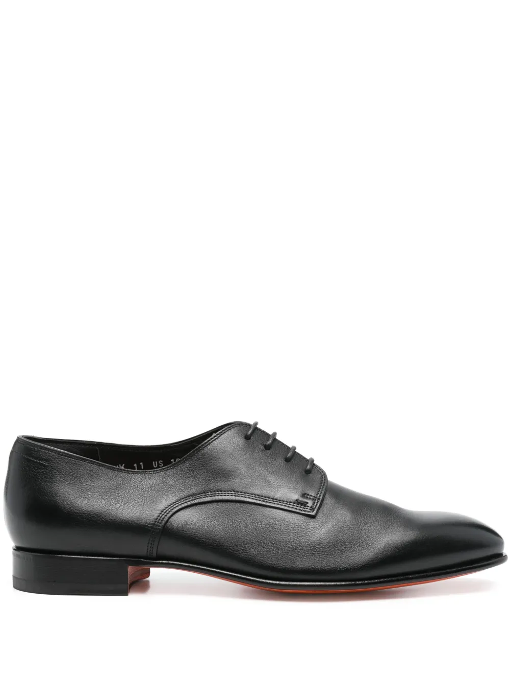 Santoni leather derby shoes Black