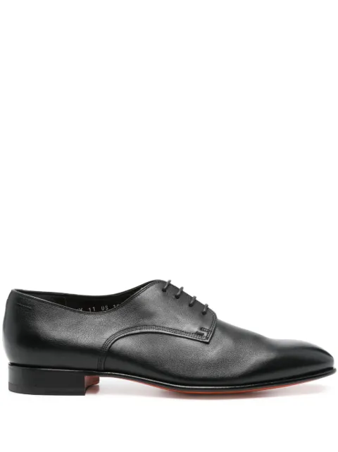 Santoni leather derby shoes