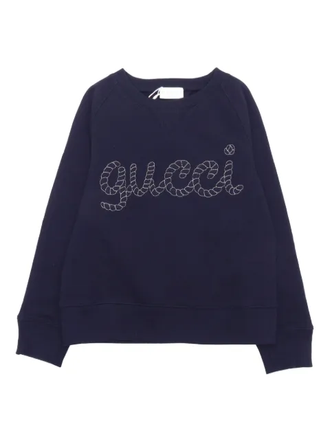 Gucci Kids logo-embroidered sweatshirt