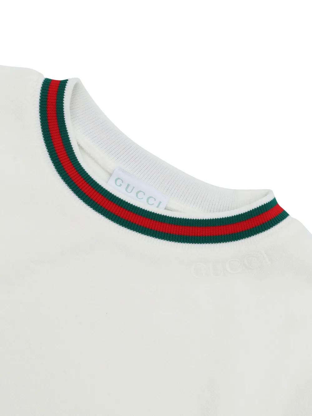 Gucci Kids Sweater met Web-print Wit