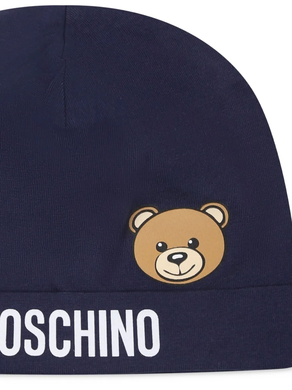 Moschino Kids Muts met teddybeerprint Blauw