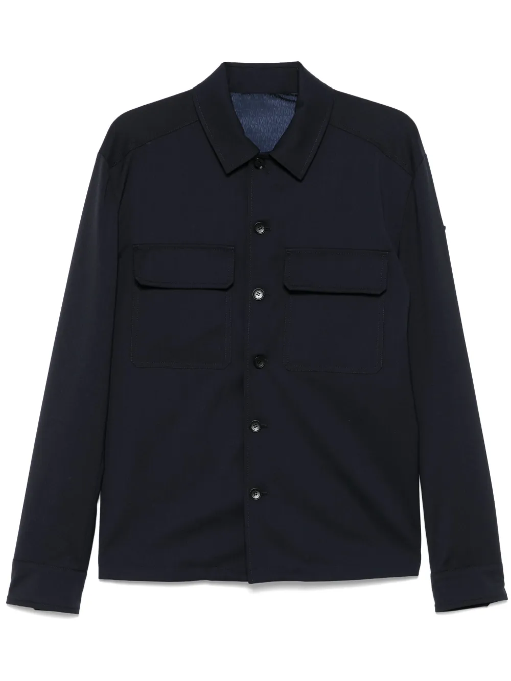 Moncler Jack met logopatch Blauw