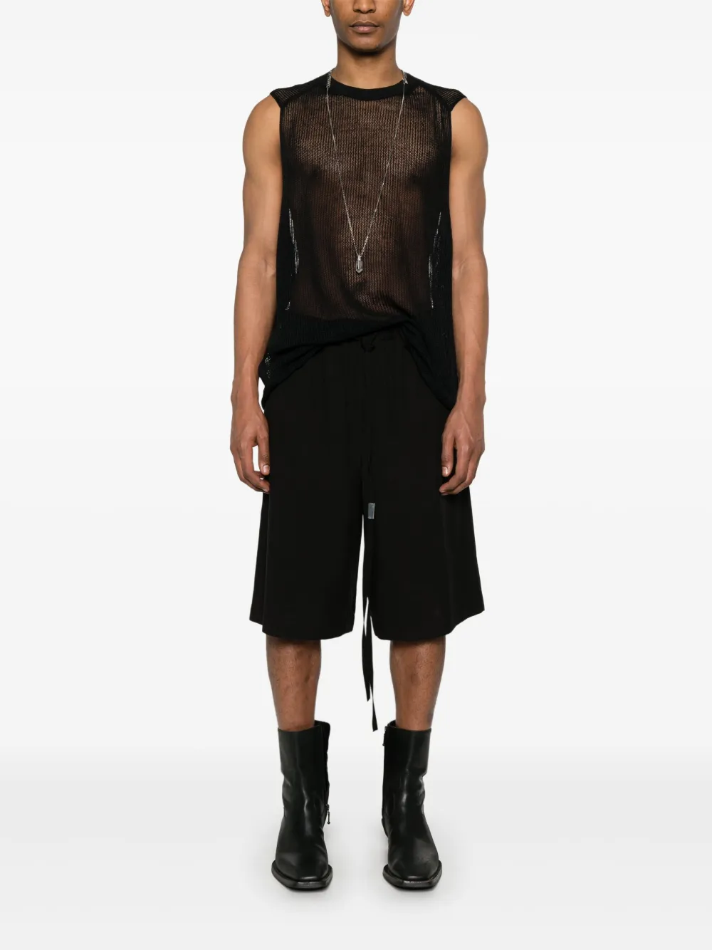anndemeulemeester Ann Demeulemeester Waldemar bermuda shorts - Zwart