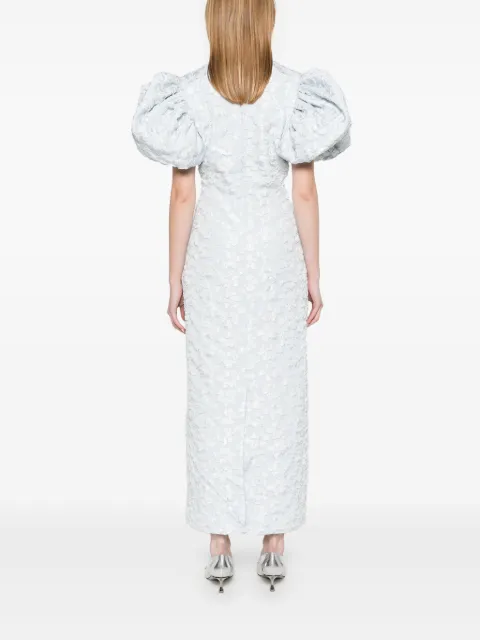 ROTATE BIRGER CHRISTENSEN jacquard puffy midi dress 114483 - 3
