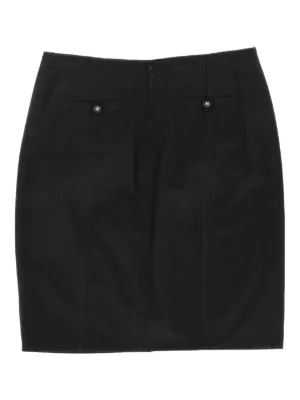 CHANEL シャネル ひざ丈スカート グレー 36(S位) 4100124O0130 CHANEL シャネル レディース ひざ丈スカート サイズ：38(S位