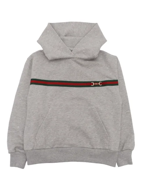 Gucci Kids Web Stripe-trim hoodie