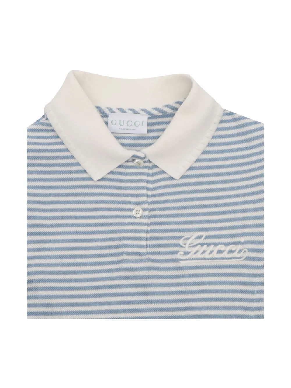 Gucci Kids Katoenen polojurk Blauw