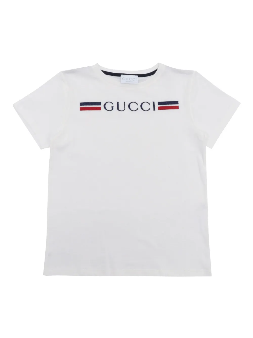 Gucci Kids Camiseta com estampa de logo | Branco | Image 1