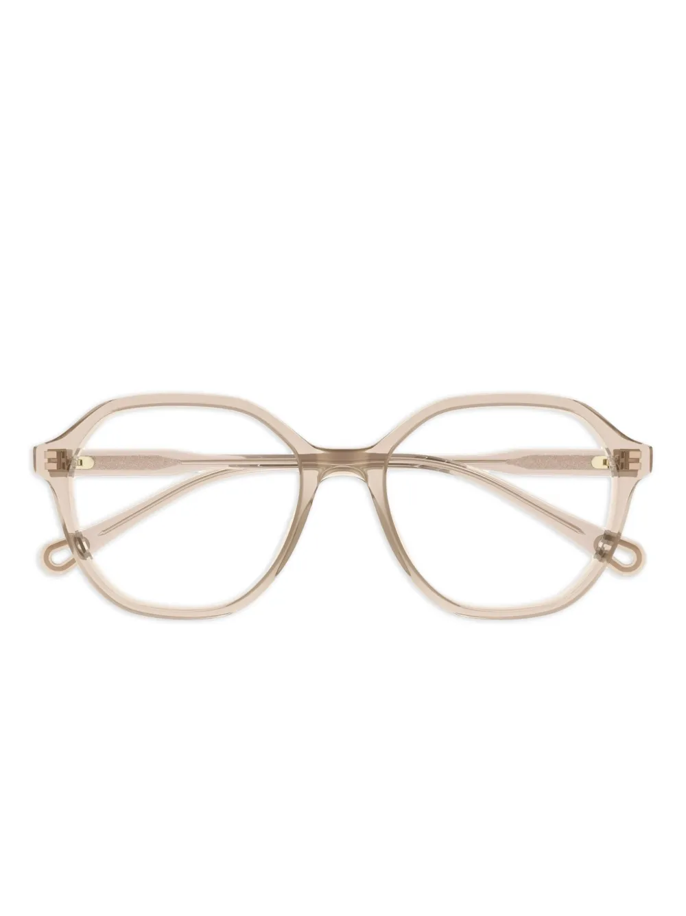 Chloé Eyewear Bril met rond montuur Roze