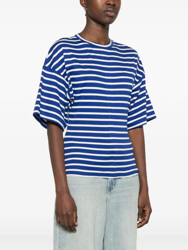 国内発送【Plan C】ストライプTシャツ ブルー Plan C ストライプ Tシャツ | ブルー | FARFETCH JP