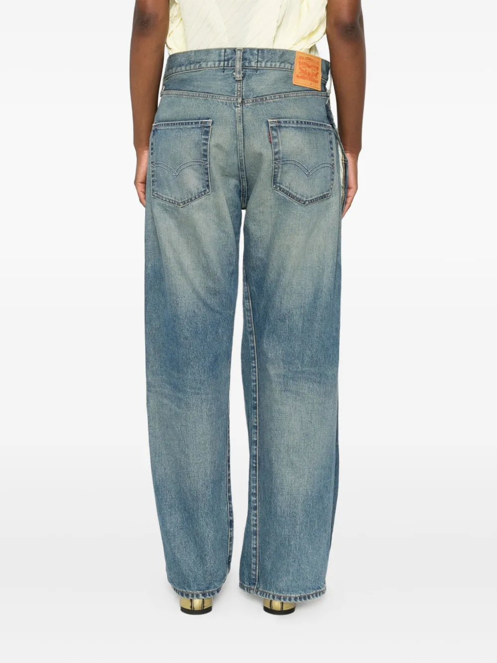 Comme Des Garçons Jeans met asymmetrische zoom Blauw